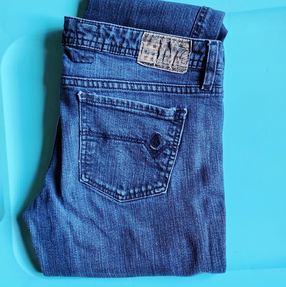 Volcom Straight Leg Jeans Women's 7 Vintage
